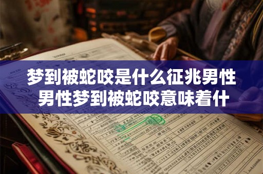 梦到被蛇咬是什么征兆男性 男性梦到被蛇咬意味着什么