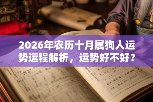 2026年农历十月属狗人运势运程解析,运势好不好? 2026年农历十月属狗人运势运程解析,运势好不好?