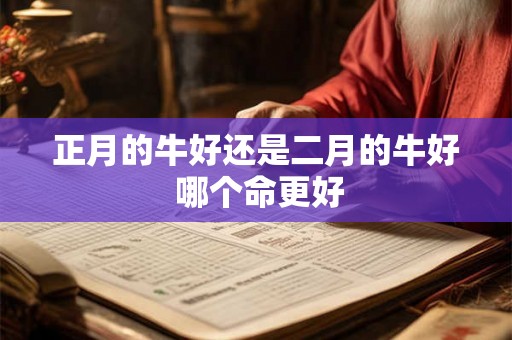正月的牛好还是二月的牛好 哪个命更好