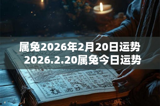 属兔2026年2月20日运势  2026.2.20属兔今日运势