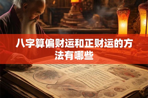 八字算偏财运和正财运的方法有哪些