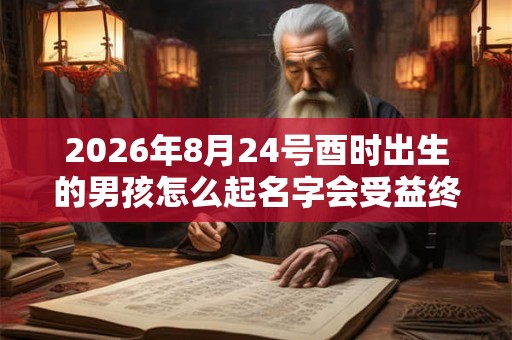 2026年8月24号酉时出生的男孩怎么起名字会受益终生