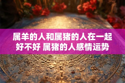 属羊的人和属猪的人在一起好不好 属猪的人感情运势如何