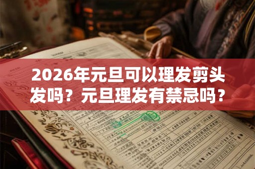 2026年元旦可以理发剪头发吗？元旦理发有禁忌吗？