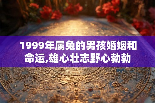 1999年属兔的男孩婚姻和命运,雄心壮志野心勃勃