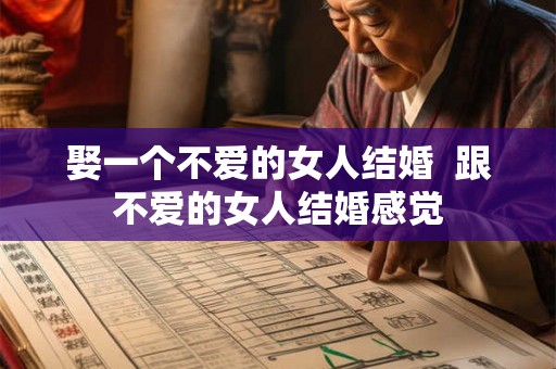 娶一个不爱的女人结婚  跟不爱的女人结婚感觉