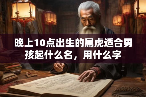 晚上10点出生的属虎适合男孩起什么名，用什么字