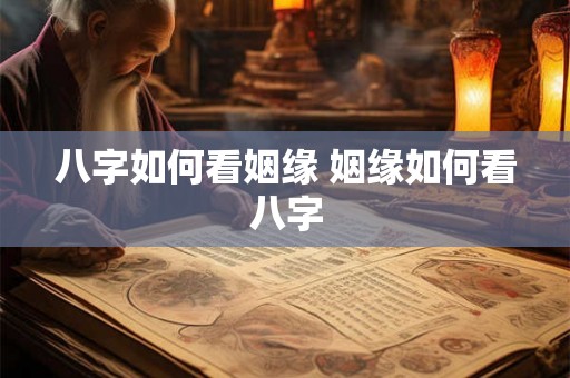 八字如何看姻缘 姻缘如何看八字