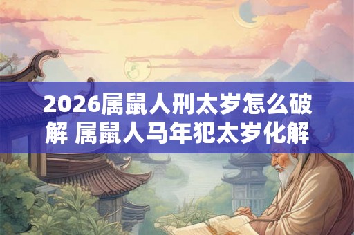 2026属鼠人刑太岁怎么破解 属鼠人马年犯太岁化解之法