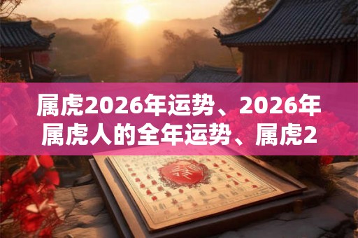 属虎2026年运势、2026年属虎人的全年运势、属虎2026年每月运势