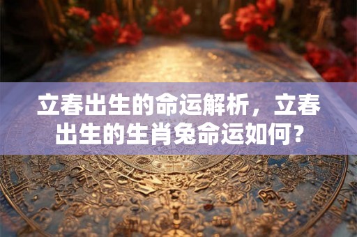 立春出生的命运解析，立春出生的生肖兔命运如何？