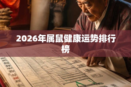 2026年属鼠健康运势排行榜 2026年属鼠健康运势排行榜