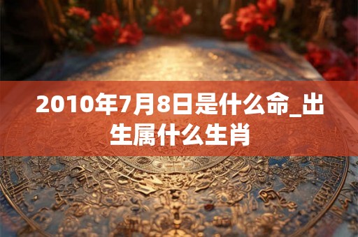 2010年7月8日是什么命_出生属什么生肖