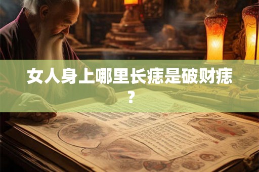 女人身上哪里长痣是破财痣? 女人身上哪里长痣是破财痣?