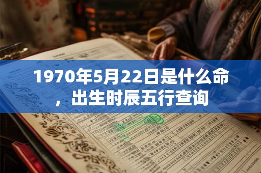 1970年5月22日是什么命，出生时辰五行查询