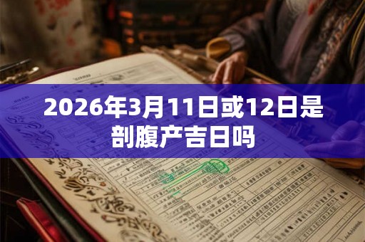 2026年3月11日或12日是剖腹产吉日吗
