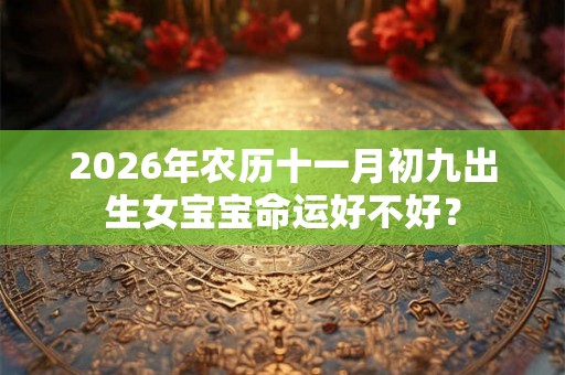 2026年农历十一月初九出生女宝宝命运好不好? 2026年农历十一月初九出生女宝宝命运好不好?