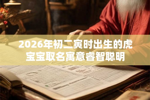 2026年初二寅时出生的虎宝宝取名寓意睿智聪明