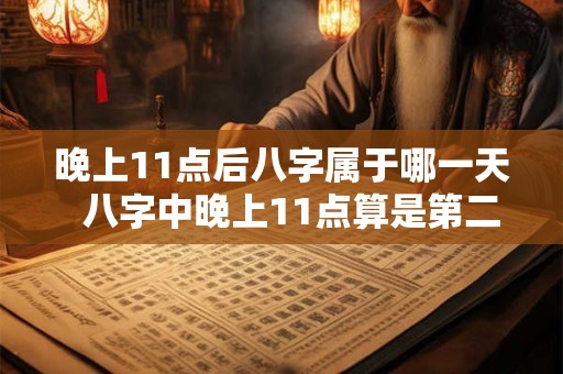 晚上11点后八字属于哪一天  八字中晚上11点算是第二天吗