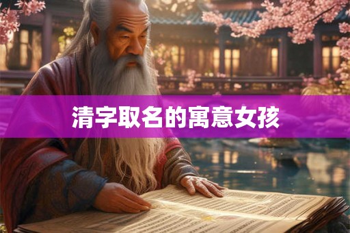清字取名的寓意女孩