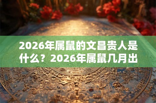 2026年属鼠的文昌贵人是什么？2026年属鼠几月出生命好？