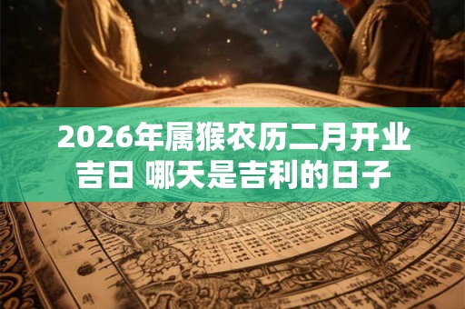 2026年属猴农历二月开业吉日 哪天是吉利的日子 2026年属猴农历二月开业吉日 哪天是吉利的日子