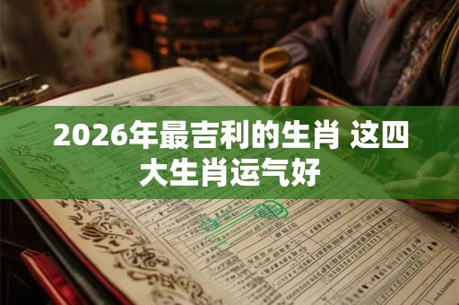 2026年最吉利的生肖 这四大生肖运气好