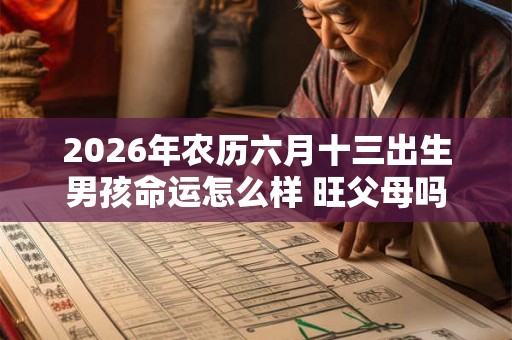 2026年农历六月十三出生男孩命运怎么样 旺父母吗