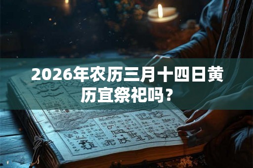 2026年农历三月十四日黄历宜祭祀吗？