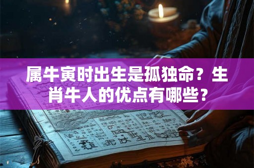 属牛寅时出生是孤独命？生肖牛人的优点有哪些？