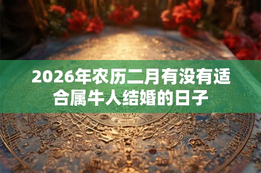 2026年农历二月有没有适合属牛人结婚的日子 2026年农历二月有没有适合属牛人结婚的日子