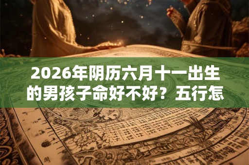 2026年阴历六月十一出生的男孩子命好不好?五行怎么样 2026年阴历六月十一出生的男孩子命好不好?五行怎么样
