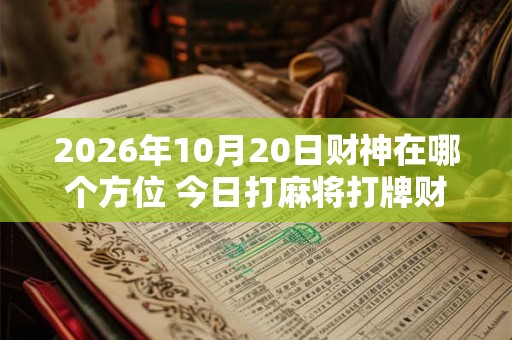 2026年10月20日财神在哪个方位 今日打麻将打牌财神方位
