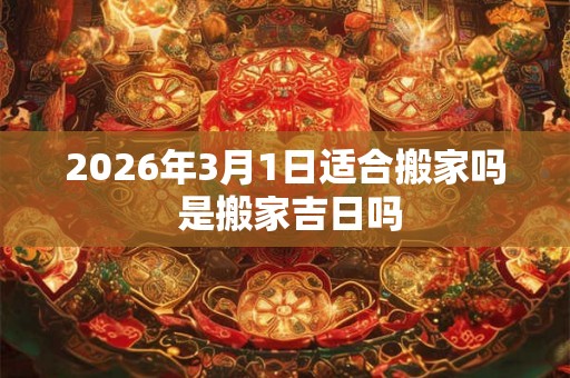 2026年3月1日适合搬家吗 是搬家吉日吗
