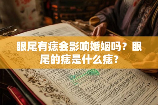 眼尾有痣会影响婚姻吗？眼尾的痣是什么痣？