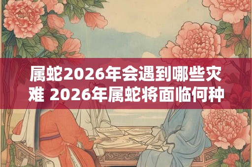 属蛇2026年会遇到哪些灾难 2026年属蛇将面临何种灾难