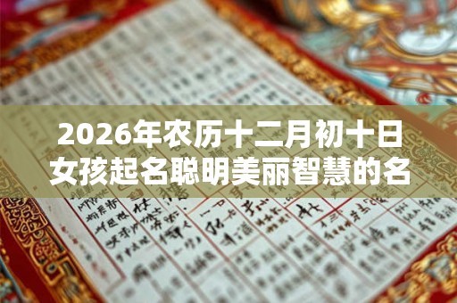 2026年农历十二月初十日女孩起名聪明美丽智慧的名字