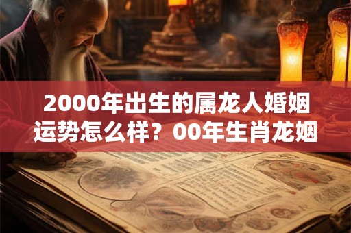 2000年出生的属龙人婚姻运势怎么样？00年生肖龙姻缘好吗？