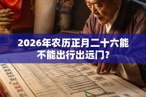 2026年农历正月二十六能不能出行出远门？