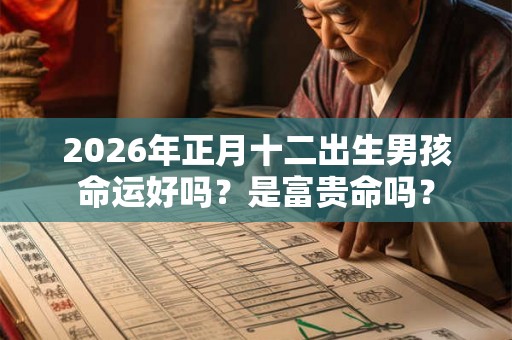 2026年正月十二出生男孩命运好吗？是富贵命吗？