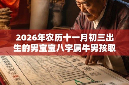 2026年农历十一月初三出生的男宝宝八字属牛男孩取名大全
