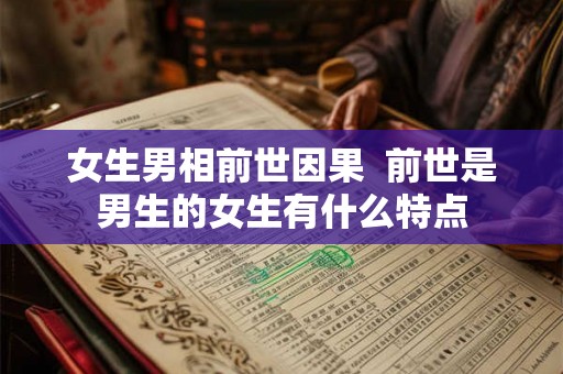 女生男相前世因果  前世是男生的女生有什么特点