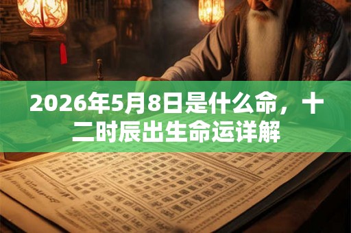 2026年5月8日是什么命，十二时辰出生命运详解