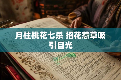 月柱桃花七杀 招花惹草吸引目光
