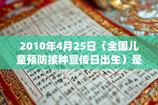 2010年4月25日（全国儿童预防接种宣传日出生）是什么命_命运如何