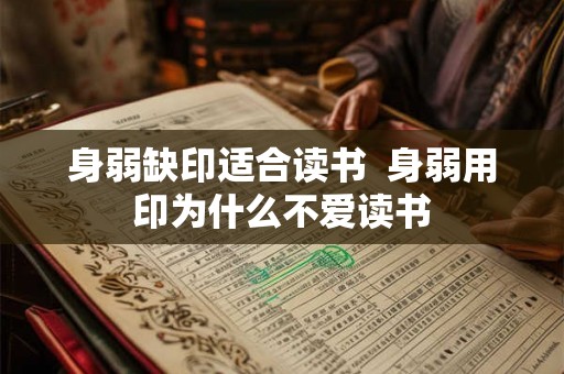 身弱缺印适合读书  身弱用印为什么不爱读书