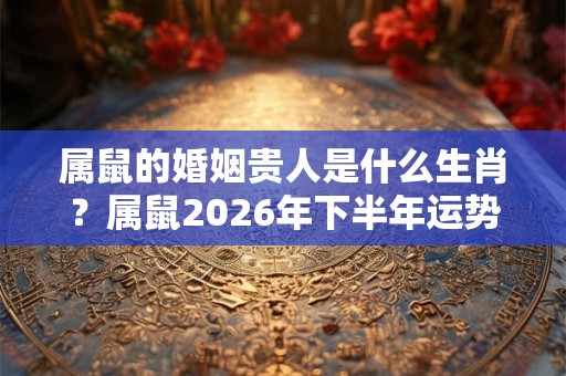 属鼠的婚姻贵人是什么生肖？属鼠2026年下半年运势如何？