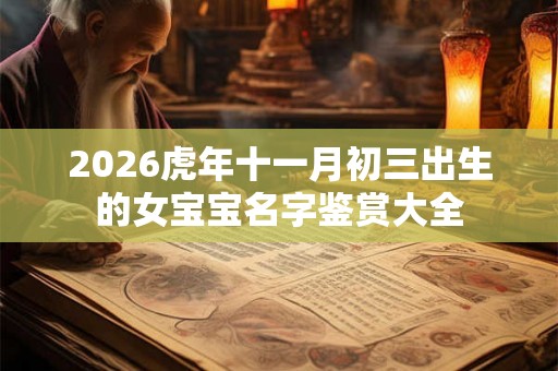 2026虎年十一月初三出生的女宝宝名字鉴赏大全 2026虎年十一月初三出生的女宝宝名字鉴赏大全