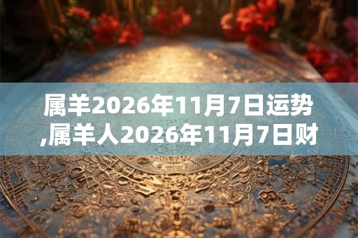 属羊2026年11月7日运势,属羊人2026年11月7日财运,生肖羊2026年11月7日运势