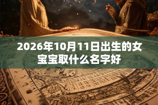 2026年10月11日出生的女宝宝取什么名字好